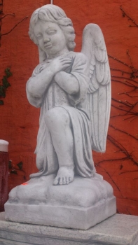 Preview: Engel, Steinfigur, Statue, Gartenfigur, Steinguss, Skulptur, Gartendekoration