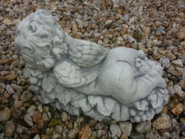 Preview: Engel, Steinfigur, Statue, Gartenfigur, Steinguss, Skulptur, Gartendekoration