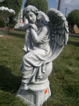 Preview: Engel, Steinfigur, Statue, Gartenfigur, Steinguss, Skulptur, Gartendekoration