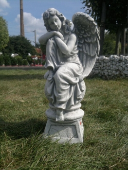 Engel, Steinfigur, Statue, Gartenfigur, Steinguss, Skulptur, Gartendekoration