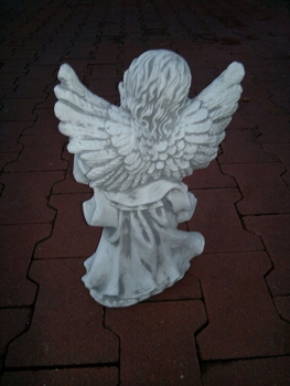 Preview: Engel, Steinfigur, Statue, Gartenfigur, Steinguss, Skulptur, Gartendekoration