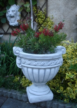 Pflanzschale, Amphore, Steinvase, Pflanztrog, Vase, Gartendekoration