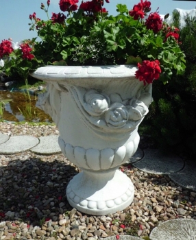 Pflanzschale, Steinvase, Amphore, Gartendekoration