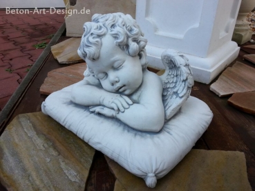 Preview: Engel, Steinfigur, Statue, Gartenfigur, Steinguss, Skulptur, Gartendekoration