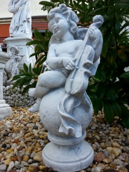 Preview: Engel, Steinfigur, Statue, Gartenfigur, Steinguss, Skulptur, Gartendekoration