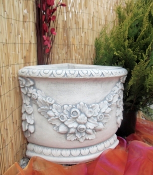 Pflanzschale, Amphore, Steinvase, Pflanztrog, Vase, Gartendekoration