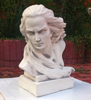 Preview: Büste, Skulptur, Steinfigur, Gartendekoration