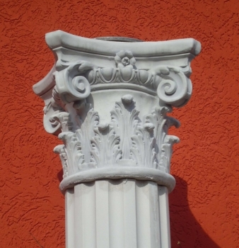 Kapitell, Halbschale, Krönung Säule, Steinsäule, Betonsäule, Säule