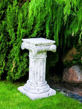 Säule, Betonsäule, Steinsäule, Gartensäule, Kapitel, Basis