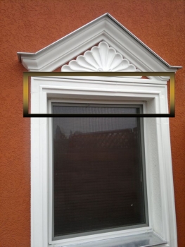 Preview: Fassadenstuck, Fensterumrahmung, Stuckleiste, Betonstuck