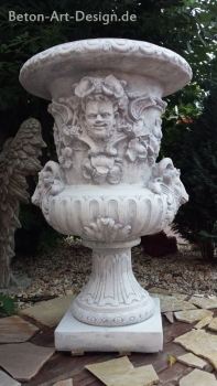 Amphore, Steinvase, Pflanzschale, Steinschale, Steinguss, Gartendekoration
