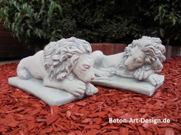 Preview: Löwe Steinfigur, Statue, Gartendekoration