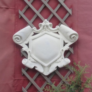 Preview: Wappen, Relief, Wandbild, Steinguss, Fassadenstuck, Stuck, Ornament