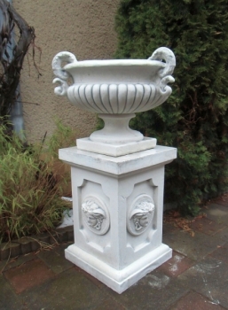Pflanzschale, Amphore, Steinvase, Pflanztrog, Vase, Gartendekoration