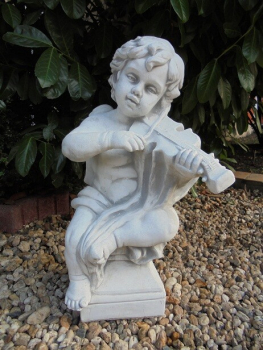 Preview: Engel, Steinfigur, Statue, Gartenfigur, Steinguss, Skulptur, Gartendekoration