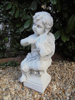 Preview: Engel, Steinfigur, Statue, Gartenfigur, Steinguss, Skulptur, Gartendekoration