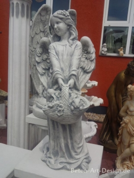 Engel, Steinfigur, Statue, Gartenfigur, Steinguss, Skulptur, Gartendekoration