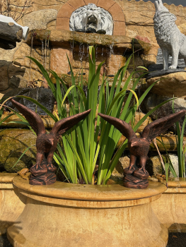 Adler Skulpturen, Steinfiguren, Gartendekoration, Betonfigur, Frostsicher