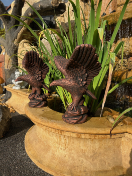 Betonfiguren, Adler, Gartenfiguren, Skulpturen, Steinguss, Steinfiguren