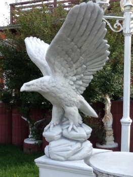 Adler, Statue, Steinfigur, Skulptur, Gartendekoration