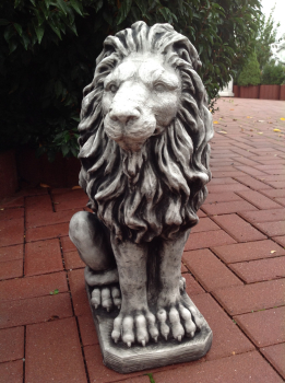 Preview: Löwen Steinfiguren, Statue, Gartendekoration