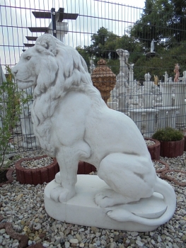 Preview: Löwen, Statue, Steinfigur, Skulptur, Gartendekoration