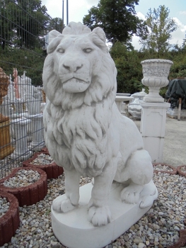 Preview: Löwen Steinfiguren, Statue, Gartendekoration