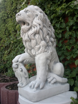 Preview: Löwen, Statue, Steinfigur, Skulptur, Gartendekoration