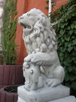 Löwe Steinfigur, Statue, Gartendekoration