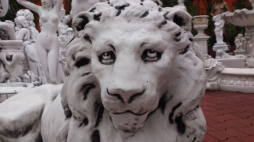Preview: Löwen, Statue, Steinfigur, Skulptur, Gartendekoration