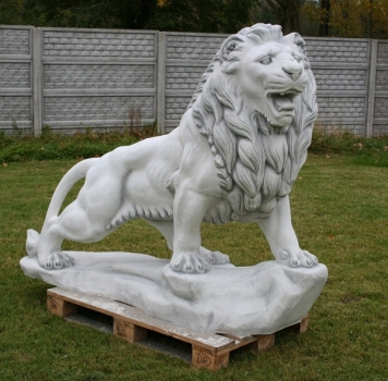 Preview: Löwe Steinfigur, Statue, Gartendekoration