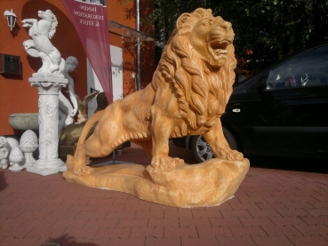Preview: Löwen Steinfiguren, Statue, Gartendekoration
