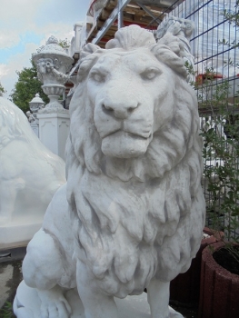Preview: Löwe Steinfigur, Statue, Gartendekoration