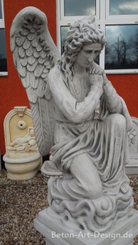 Preview: Engel, Steinfigur, Statue, Gartenfigur, Steinguss, Skulptur, Gartendekoration