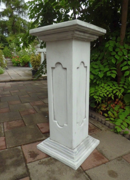 Zaunpfeiler, Pfeiler, Säule, Sockel, 80 cm, Park & Gartendekoration, Steinguss