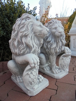 Preview: Löwe Steinfigur, Statue, Gartendekoration