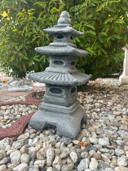 Japanische Steinlaterne, Steinguss, Frostsicher, Pagode