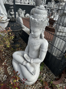 Preview: Cobra-Buddha, Buddha XXL, Gartenfigur, Steinfigur