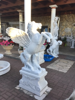 Preview: Steinfigur Pegasus, Tierfigur, Pferdefigur