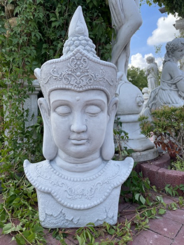 Gartenfigur Buddha Büste, Buddhakopf