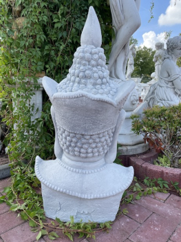 Preview: Gartenfigur Buddha Büste, Buddhakopf