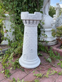 Schachfigur Turm, Gartenfigur, Schachspielfigur
