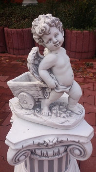Preview: Engel, Steinfigur, Statue, Gartenfigur, Steinguss, Skulptur, Gartendekoration