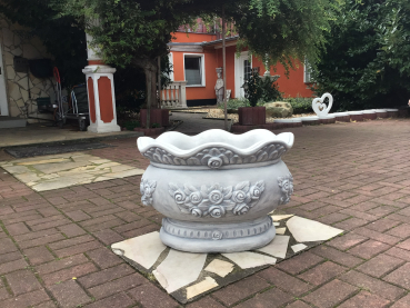 Blumenschale, Vase, Pflanzschale, Steinschale, Park & Gartendekoration, Steinguss