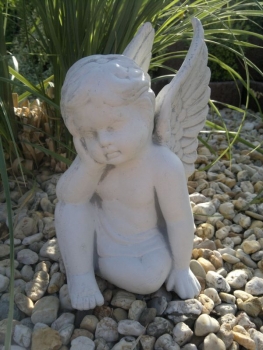 Engel, Steinfigur, Statue, Gartenfigur, Steinguss, Skulptur, Gartendekoration