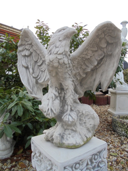 Preview: Statue Adler Steinfigur H.60 cm, Steinguss