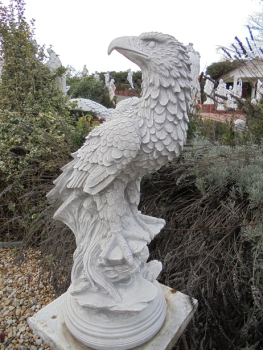 Statue Adler Steinfigur H.69 cm, Steinguss
