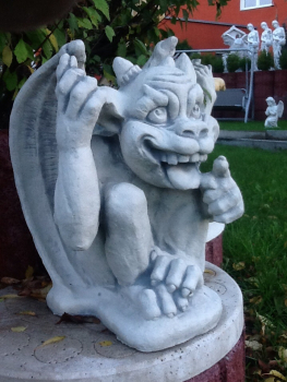 Betonfigur, Gargoyle, Steinfigur, Gartenfigur