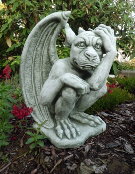 Gargoyle, Skulptur, Steinfigur, Frostsicher, Steinguss, Gartendeko