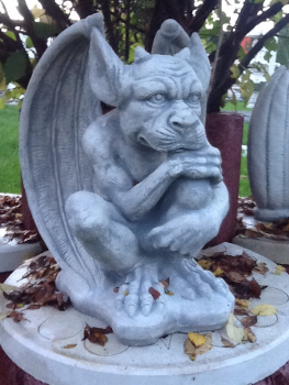 Skulptur, Gargoyle, Winterhart, Steinguss, Steinfigur